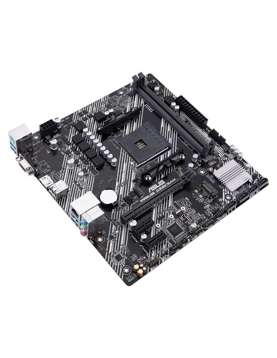 Tarjeta madre Prime A520M-K con procesador AMD 5