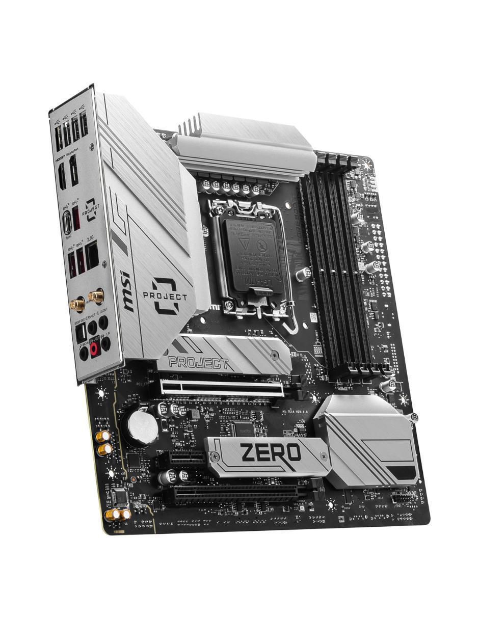 Tarjeta Madre B760M Project Zero compatible con procesador Intel 2