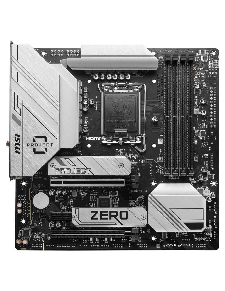 Tarjeta Madre B760M Project Zero compatible con procesador Intel 3