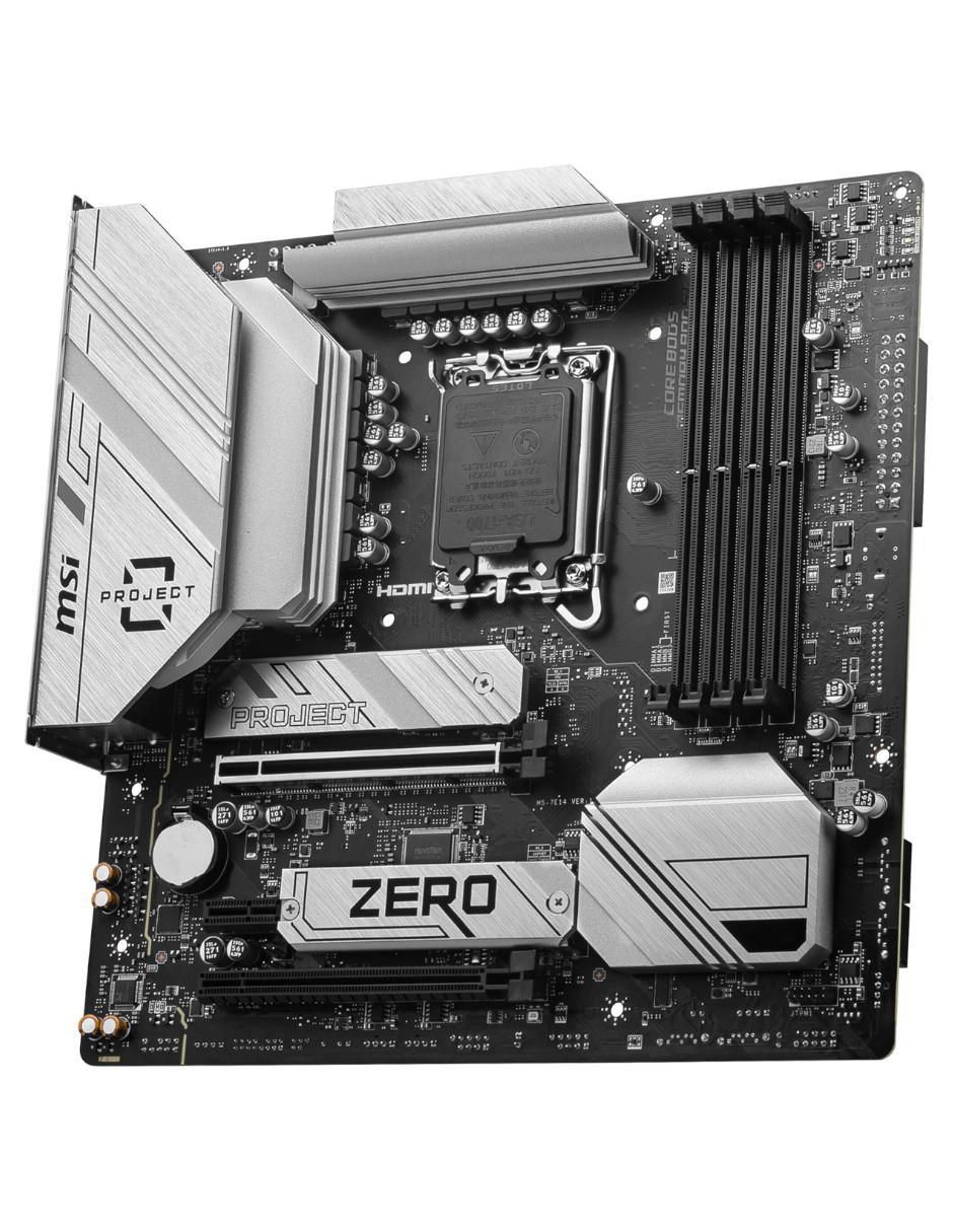 Tarjeta Madre B760M Project Zero compatible con procesador Intel 4