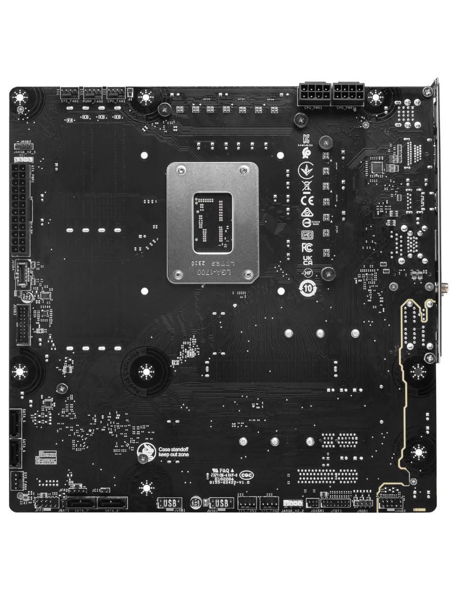 Tarjeta Madre B760M Project Zero compatible con procesador Intel 5
