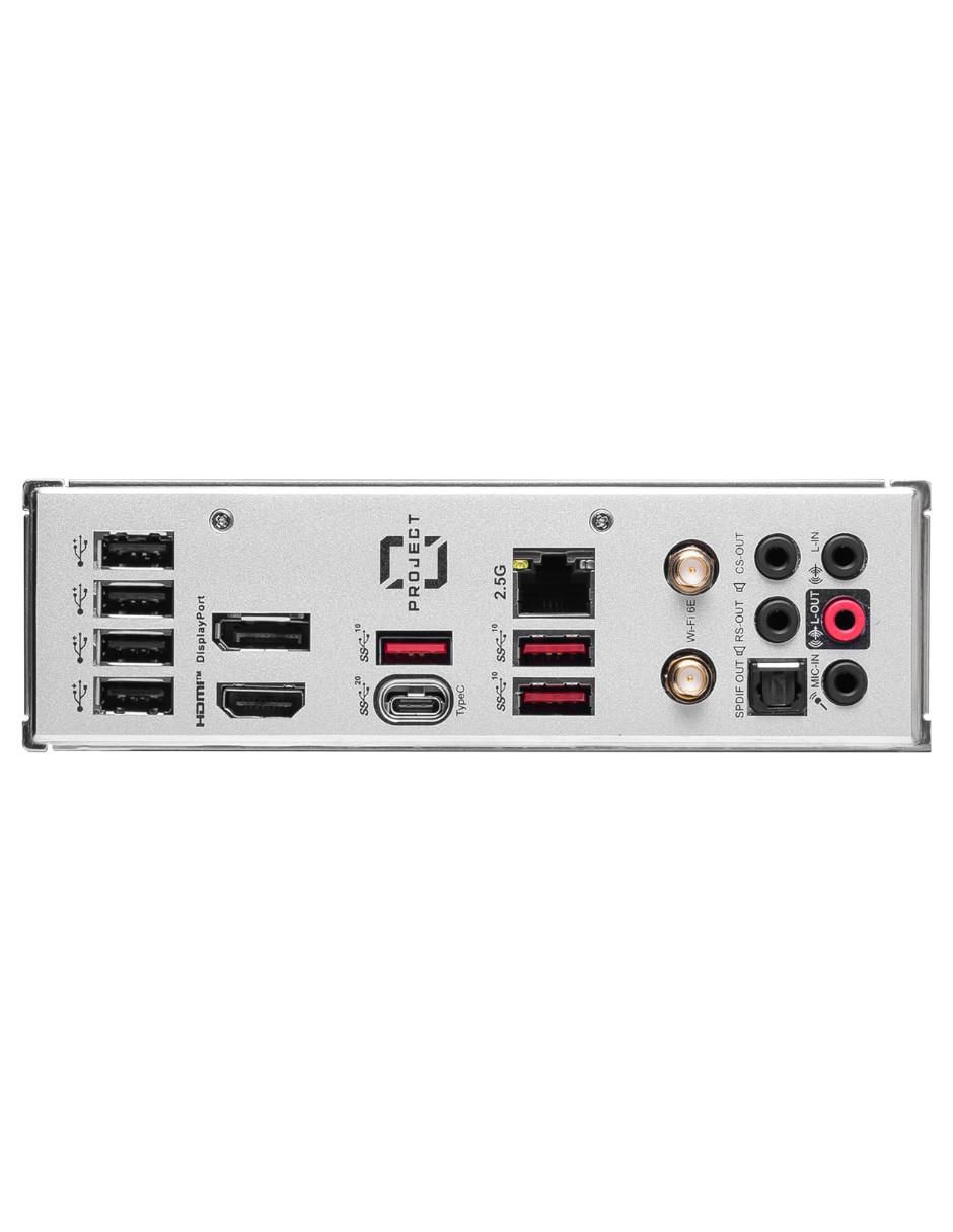 Tarjeta Madre B760M Project Zero compatible con procesador Intel 6