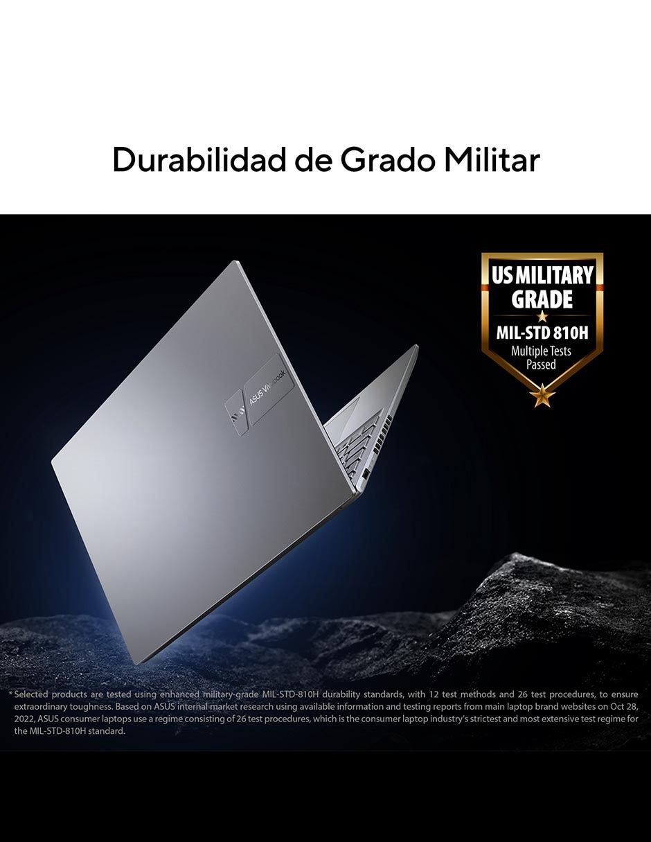 Laptop Vivobook 16 16 pulgadas WUXGA AMD Ryzen 7 AMD Radeon 16 GB RAM 512 GB SSD 8