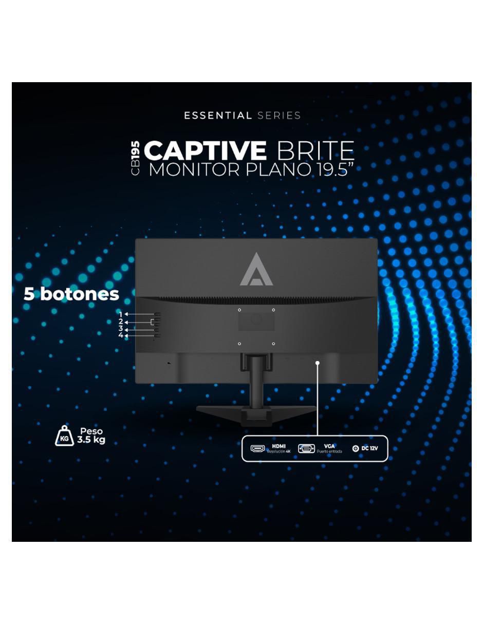 Monitor standard HD 19.5 pulgadas CAPTIVE BRITE CB195 3