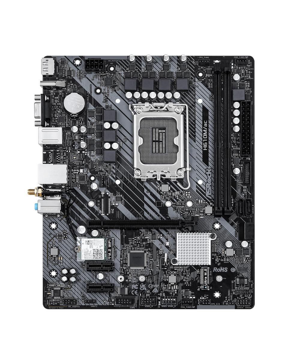 Tarjeta madre H610M/AC compatible con procesador intel 2