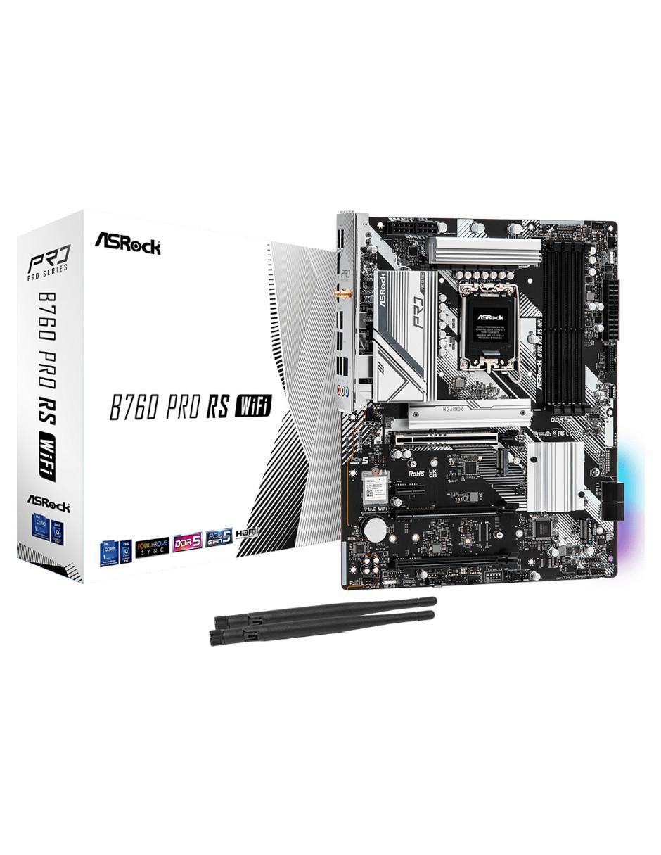 Tarjeta Madre B760 Pro RS WIFI compatible con procesador Intel 1