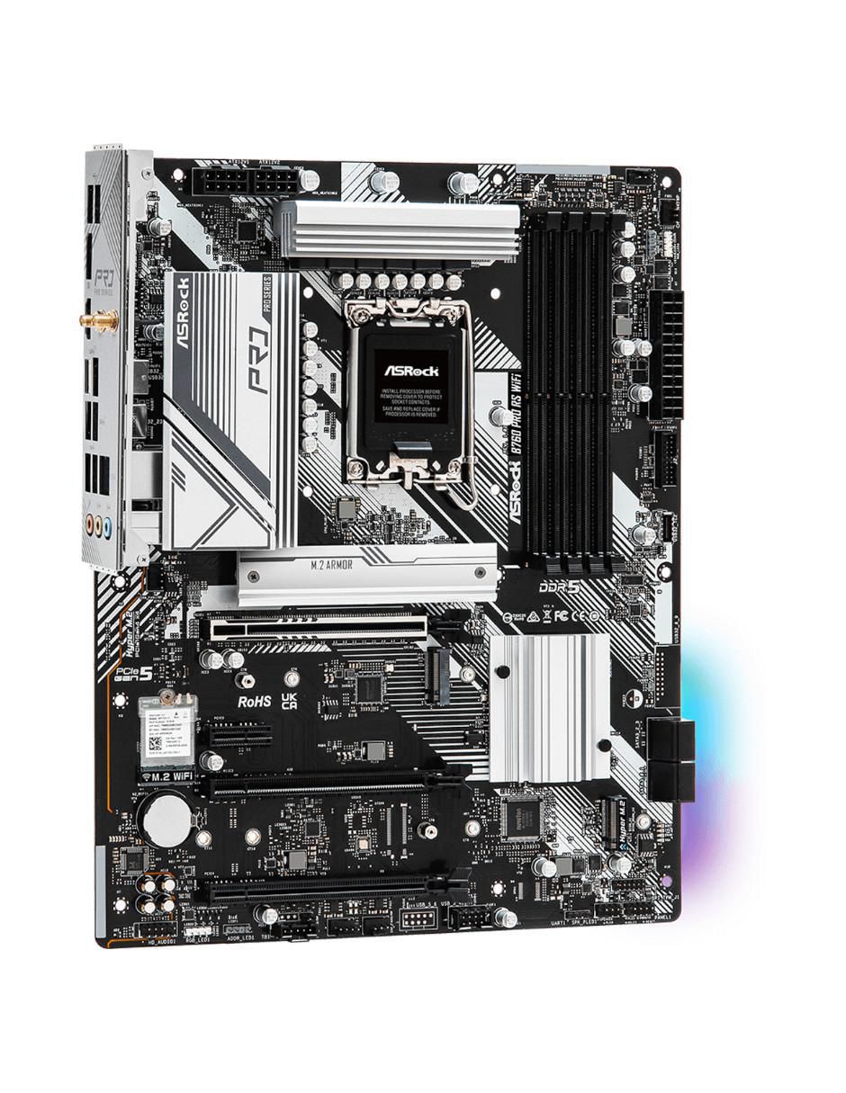 Tarjeta Madre B760 Pro RS WIFI compatible con procesador Intel 5