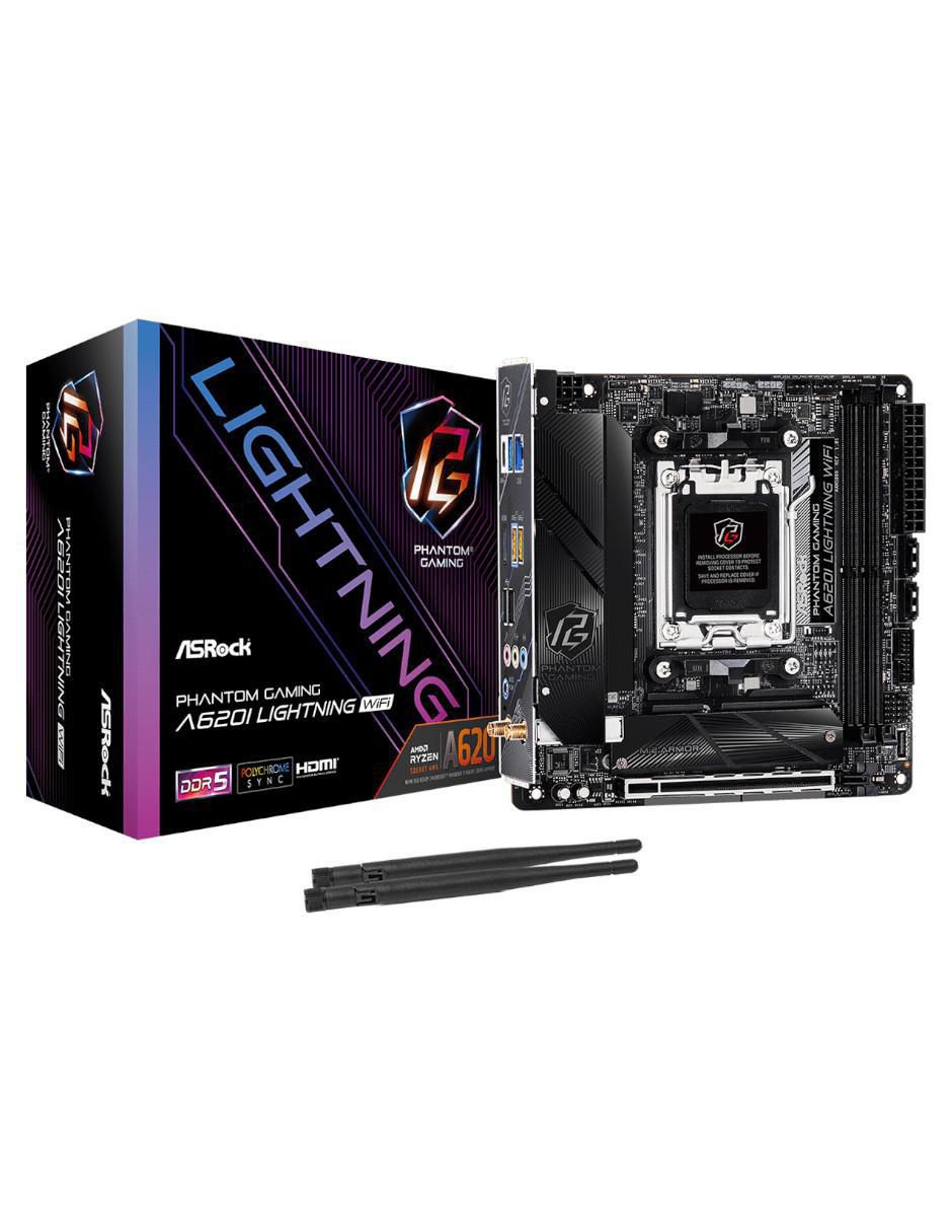 Tarjeta madre a620i lightning WIFI compatible con procesador AMD Tarjeta madre a620i lightning WIFI compatible con procesador AMD
