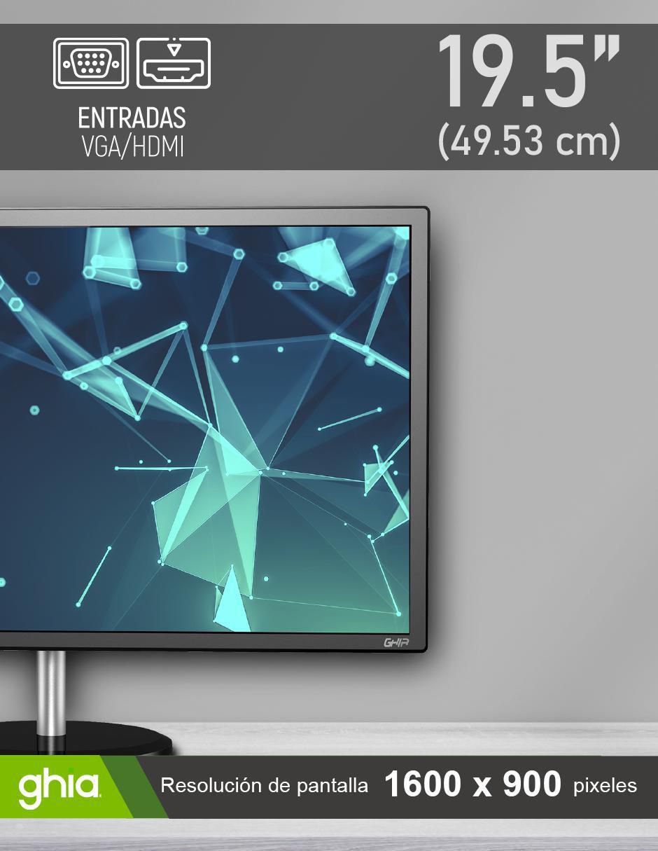 Monitor standard HD 19.5 pulgadas MG2020 4