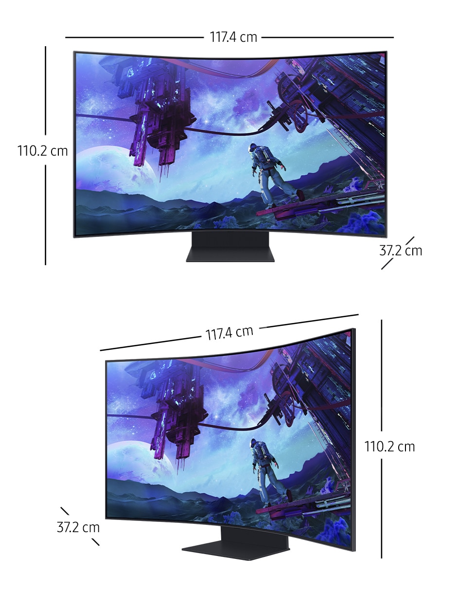 Monitor gamer standard 4K/UHD 55 pulgadas LS55CG970NLXZX 10