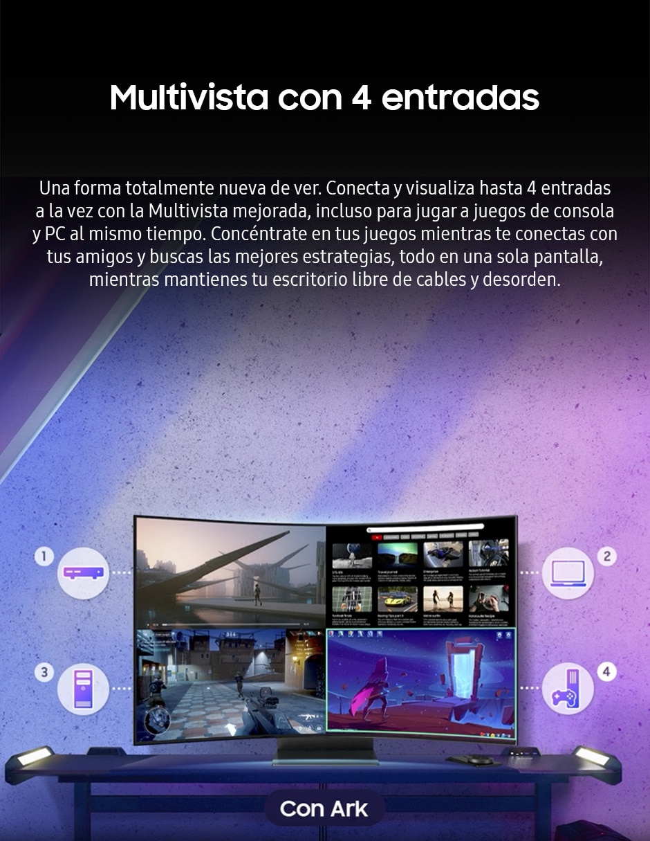 Monitor gamer standard 4K/UHD 55 pulgadas LS55CG970NLXZX 7