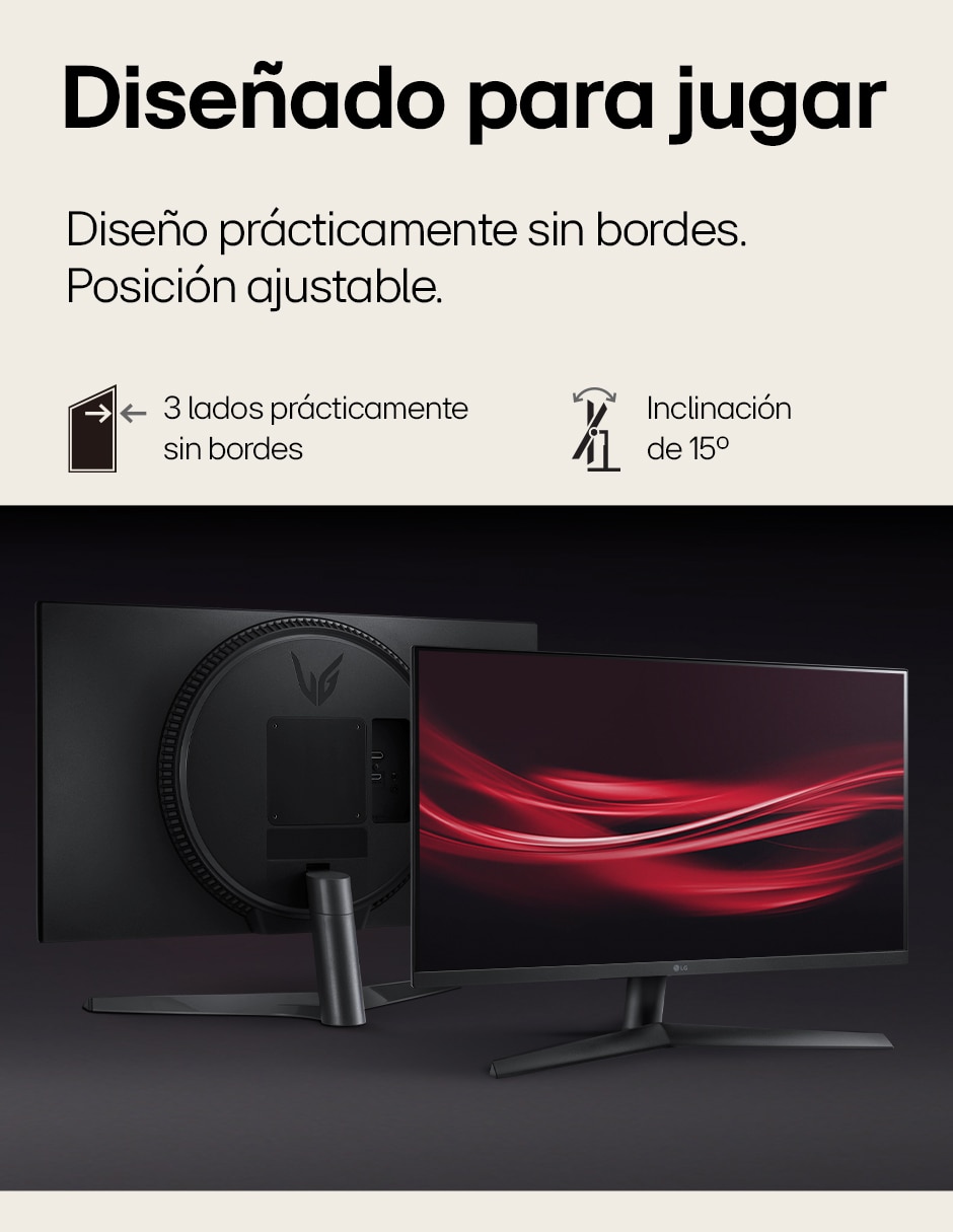 Monitor gamer standard full HD 24 pulgadas 24GS60F-B.AWM 10