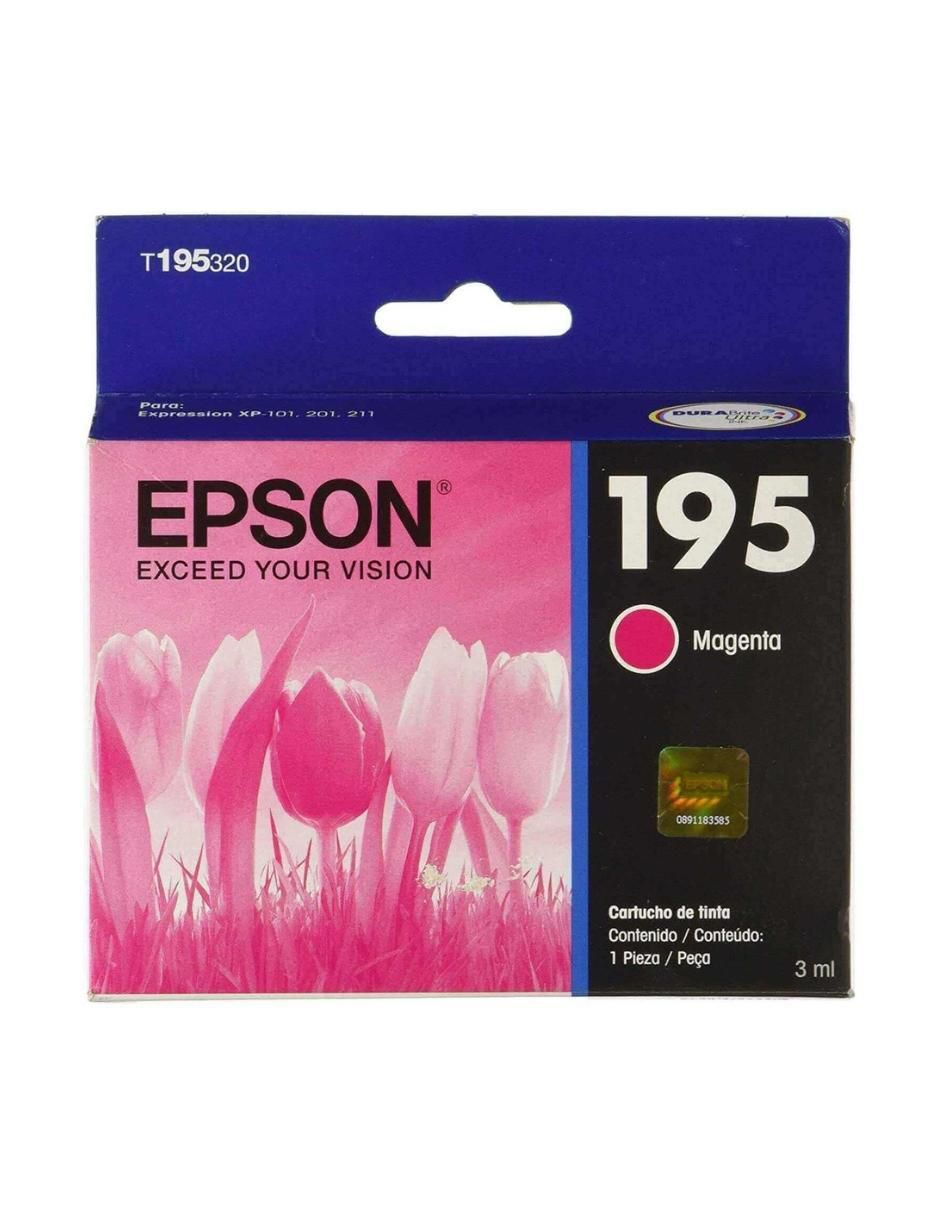 Cartucho tinta original T195 magenta 2