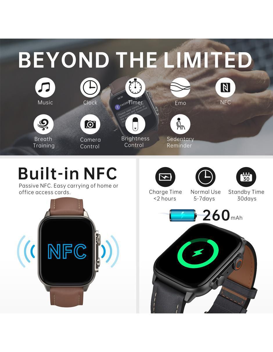 Smartwatch S5 Pro para hombre con GPS 7