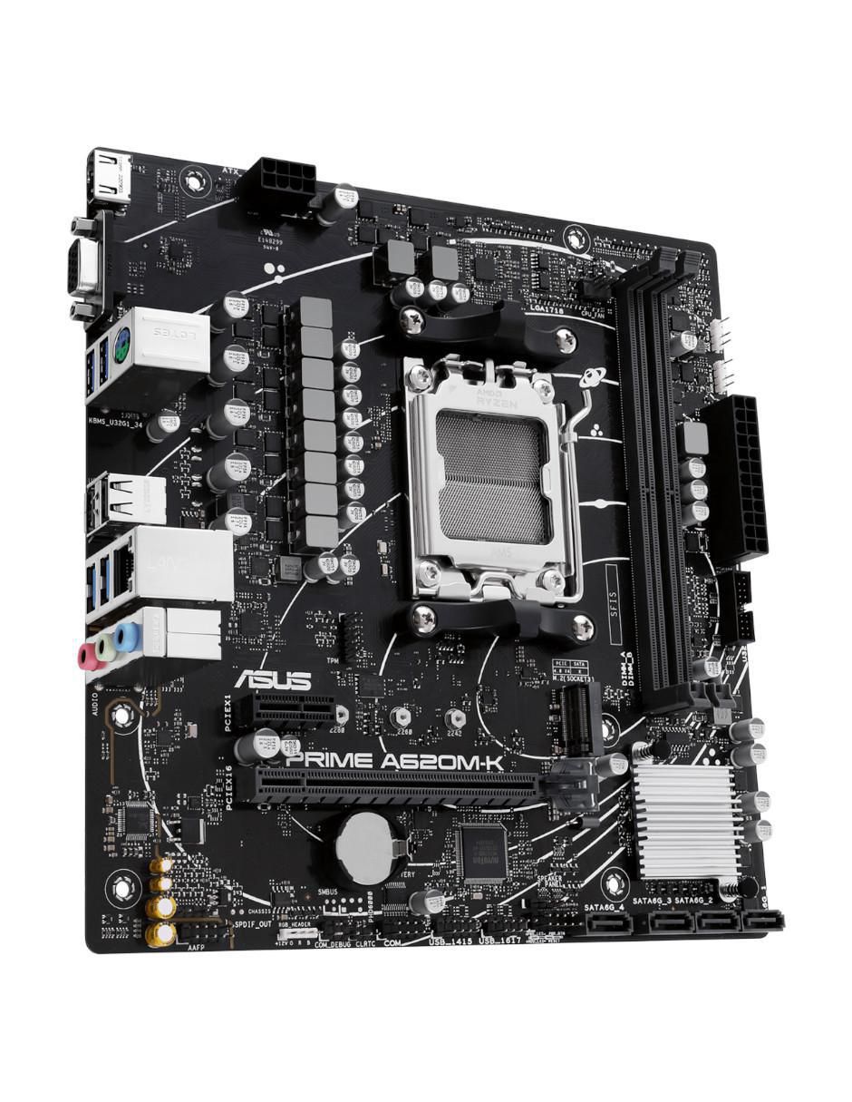 Tarjeta madre Prime A620M-k compatible con procesador AMD 3