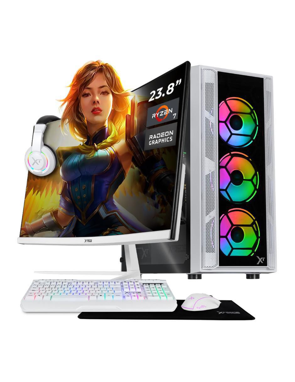 Computadora gamer XTPCR716GBRENOIRMCW 23.8 pulgadas Full HD AMD Ryzen 7 AMD Radeon Graphics 16 GB RAM 500 GB SSD 1