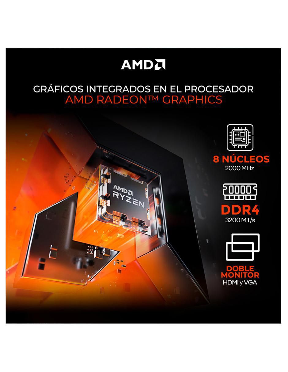 Computadora gamer XTPCR716GBRENOIRMCW 23.8 pulgadas Full HD AMD Ryzen 7 AMD Radeon Graphics 16 GB RAM 500 GB SSD 8