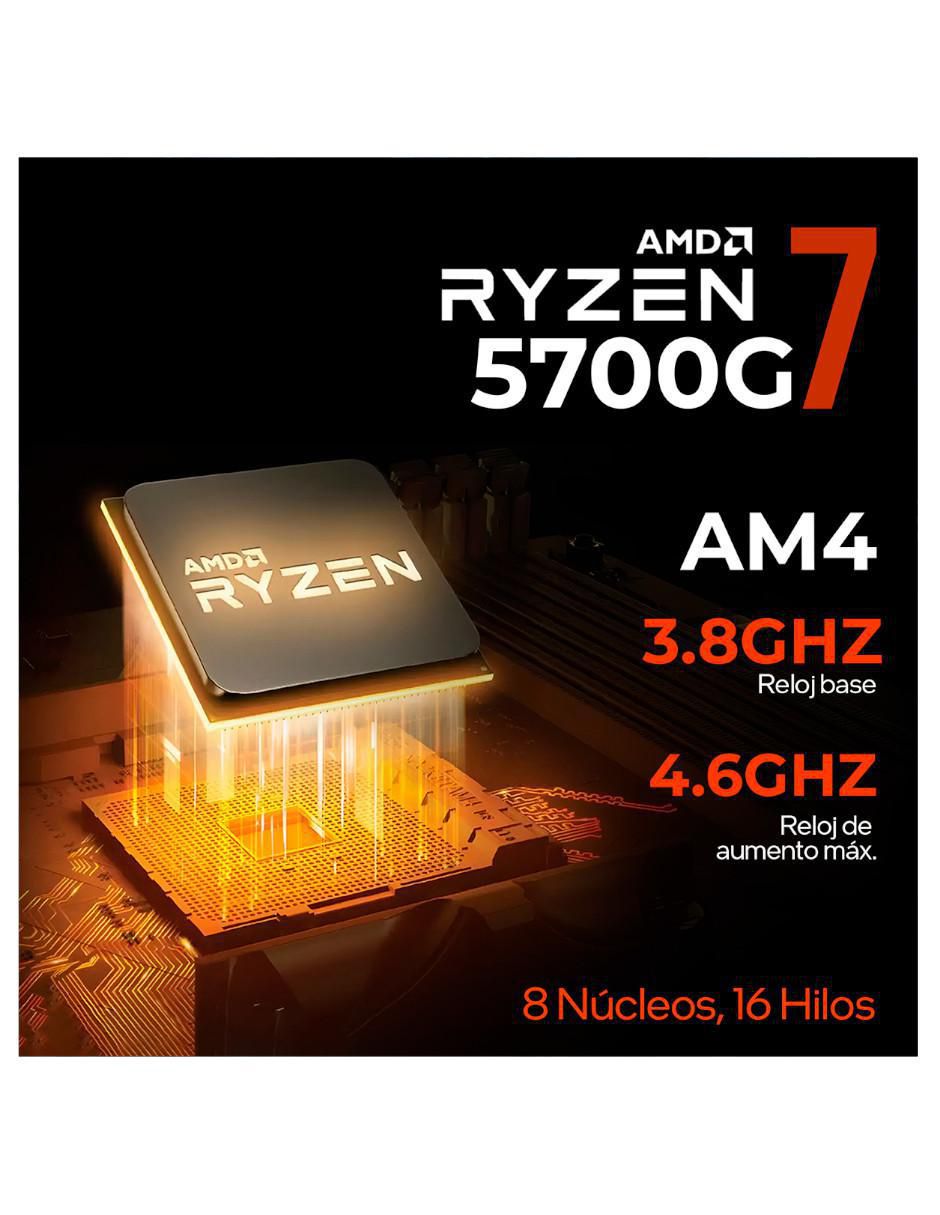 Computadora gamer XTPCR716GBRENOIRMCW 23.8 pulgadas Full HD AMD Ryzen 7 AMD Radeon Graphics 16 GB RAM 500 GB SSD 9
