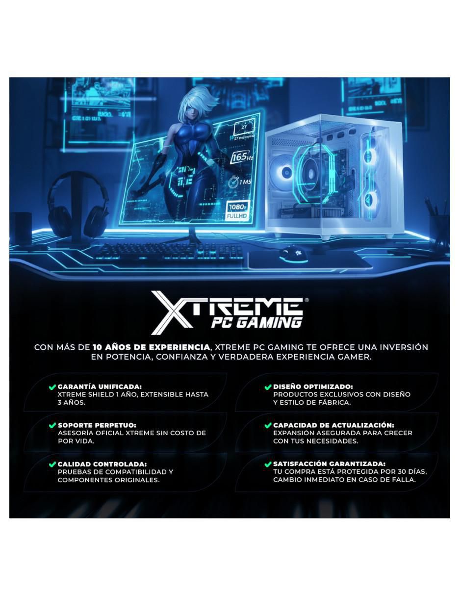 Computadora gamer XTPCR516GBVEGA7P
AMD Ryzen 5 AMD Radeon 7 16 GB Ram 1TB SSD 8