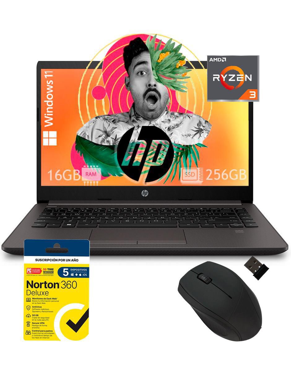 Laptop 245 G9 14 pulgadas HD AMD Ryzen 3 AMD Radeon 16 GB RAM 256 GB SSD 1