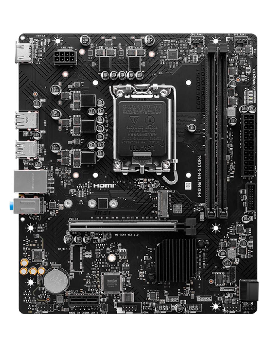 Tarjeta madre Pro H610M S compatible con procesador Intel Tarjeta madre Pro H610M S compatible con procesador Intel