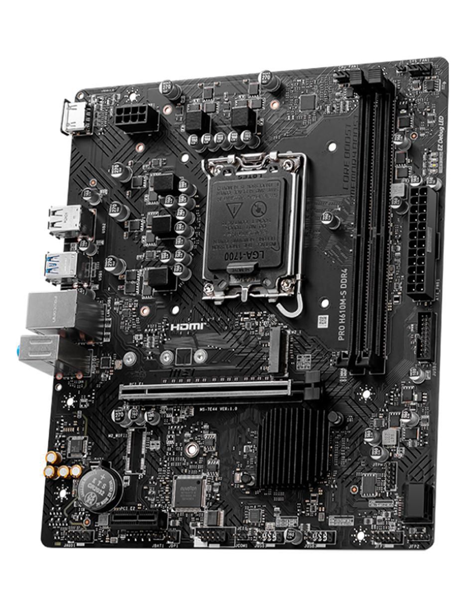 Tarjeta madre Pro H610M S compatible con procesador Intel 2