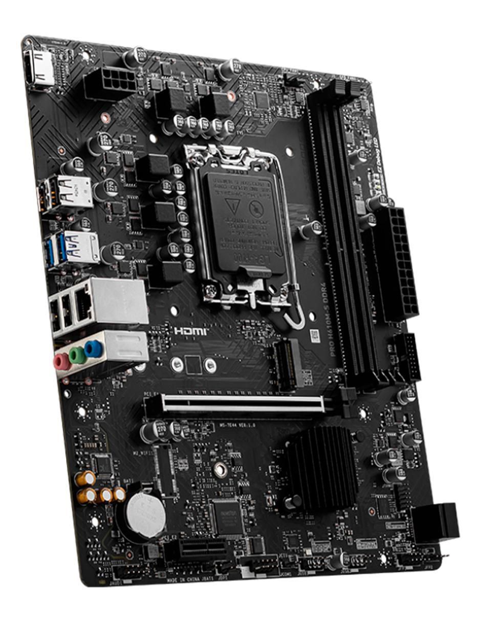 Tarjeta madre Pro H610M S compatible con procesador Intel 3