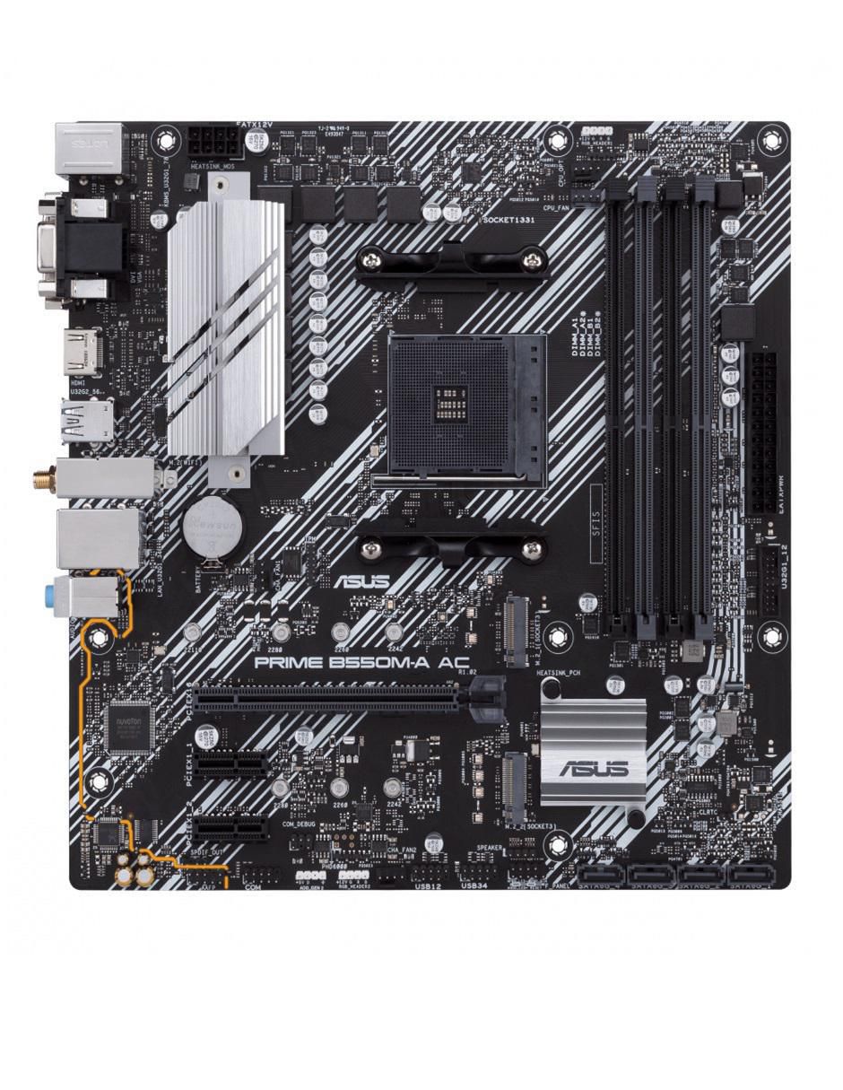 Tarjeta madre Prime B550M-A AC compatible con procesador AMD