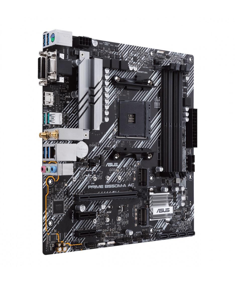 Tarjeta madre Prime B550M-A AC compatible con procesador AMD 2