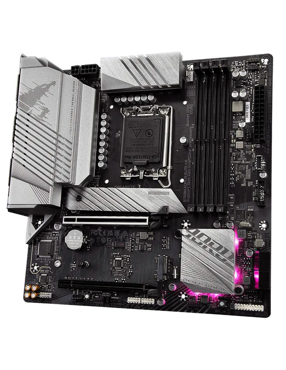 Tarjeta madre B760M Elite Hacha compatible con procesador Intel 3