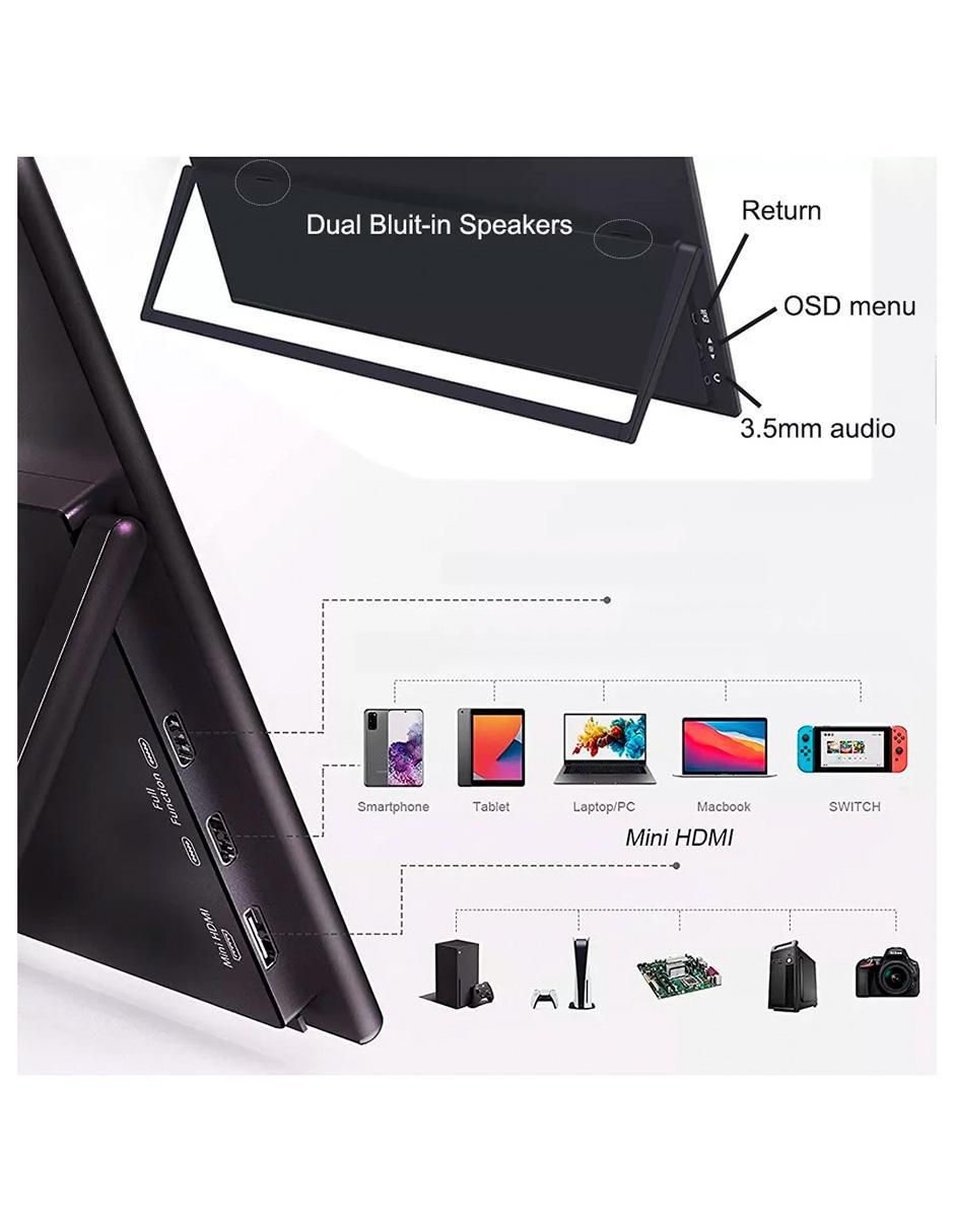 Monitor portátil standard full HD 15.6 pulgadas DM156FZ 8
