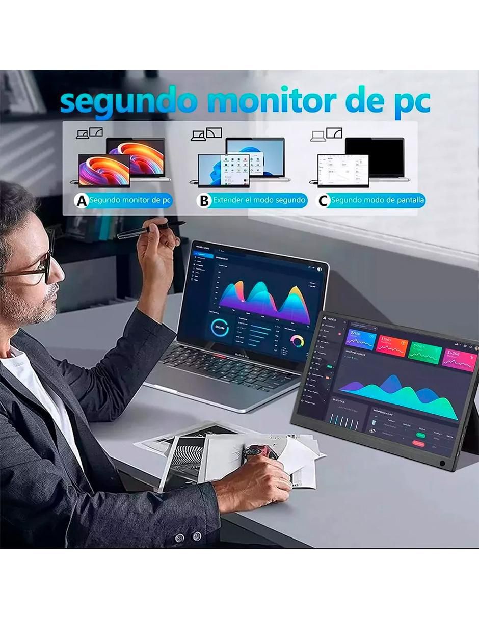 Monitor portátil standard full HD 15.6 pulgadas 156MP 4