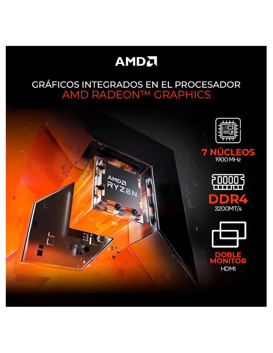 Computadora gamer XTACR516GBRENOIRMB 23.8 pulgadas full hd amd ryzen 5 amd radeon graphics 16 gb ram 500 gb ssd 7