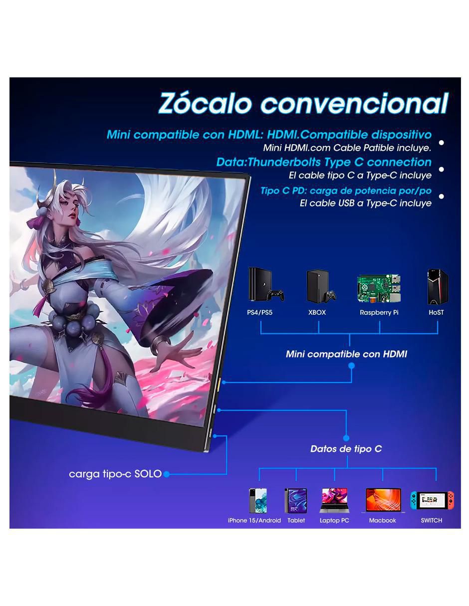 Monitor portátil standard full HD 15.6 pulgadas 156FC 6
