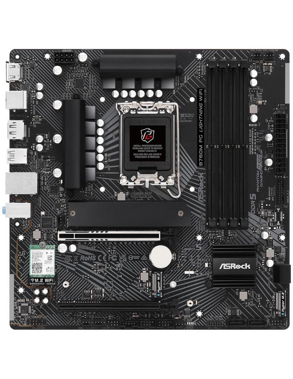 Tarjeta madre B760M Lightning Wifi compatible con procesador Intel 2