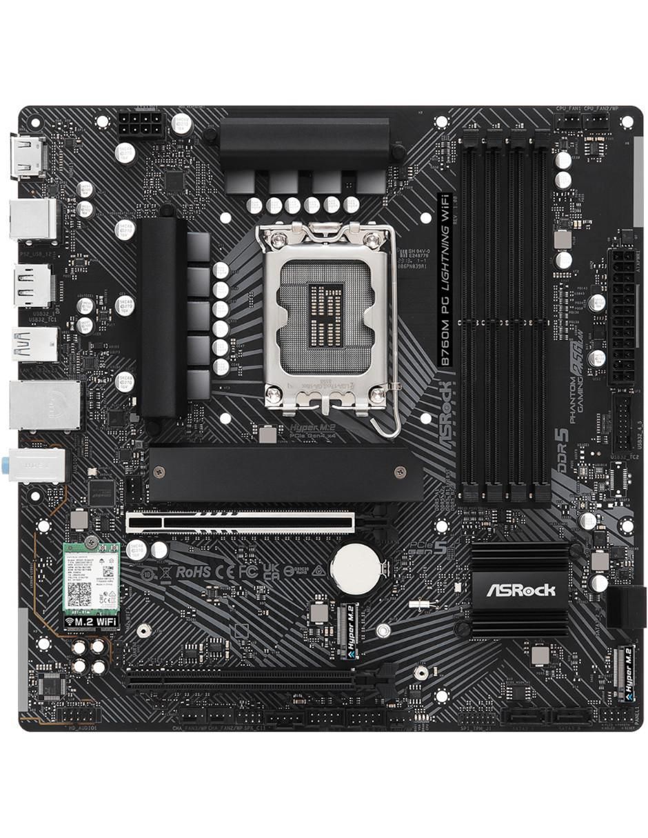 Tarjeta madre B760M Lightning Wifi compatible con procesador Intel 3