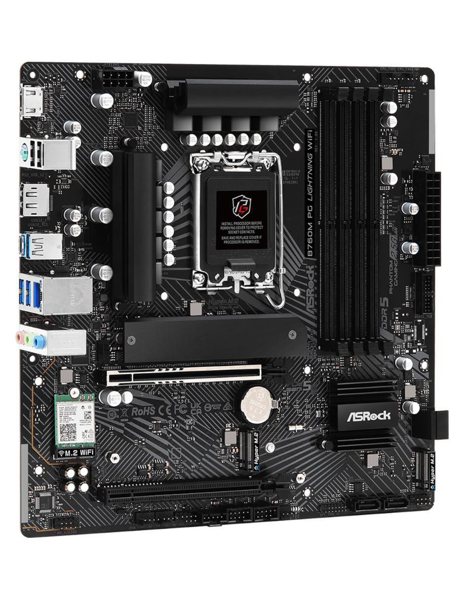 Tarjeta madre B760M Lightning Wifi compatible con procesador Intel 4