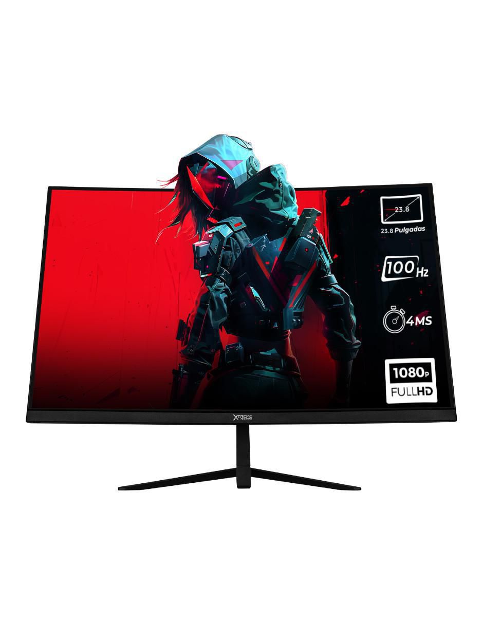 Monitor gamer xtreme pc gaming full hd 23.8 pulgadas clarity