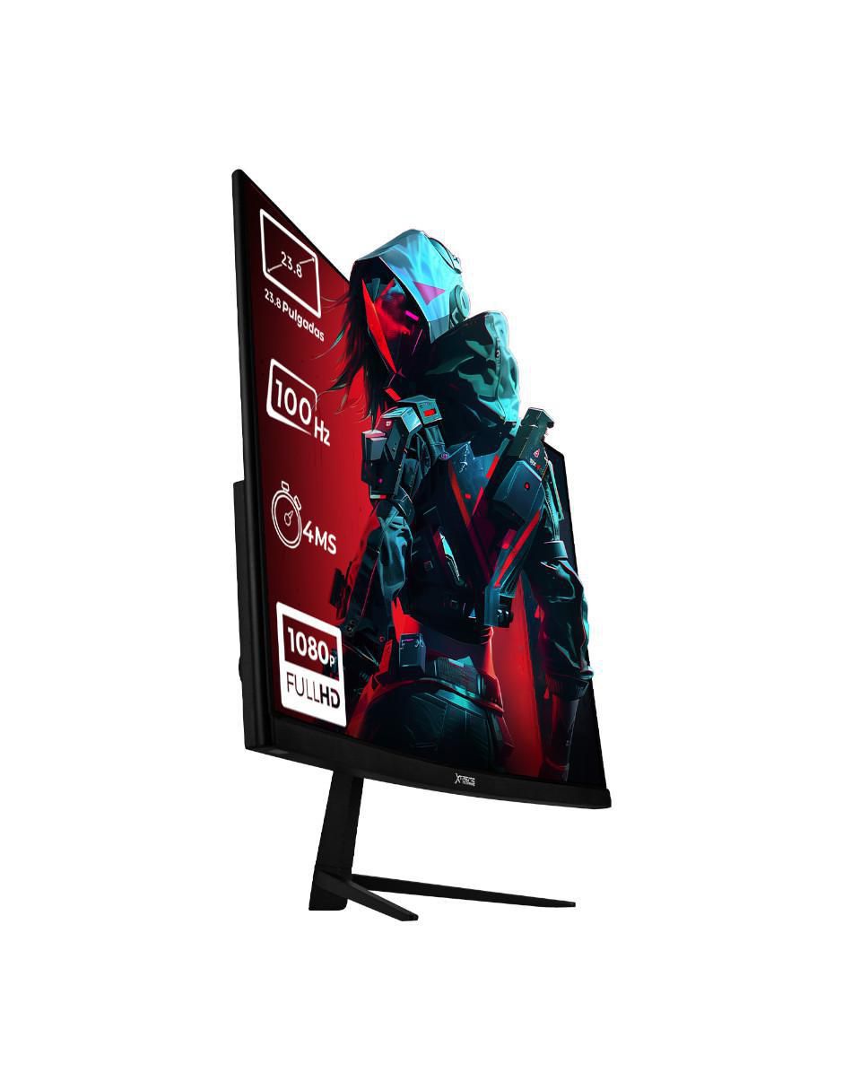 Monitor gamer xtreme pc gaming full hd 23.8 pulgadas clarity