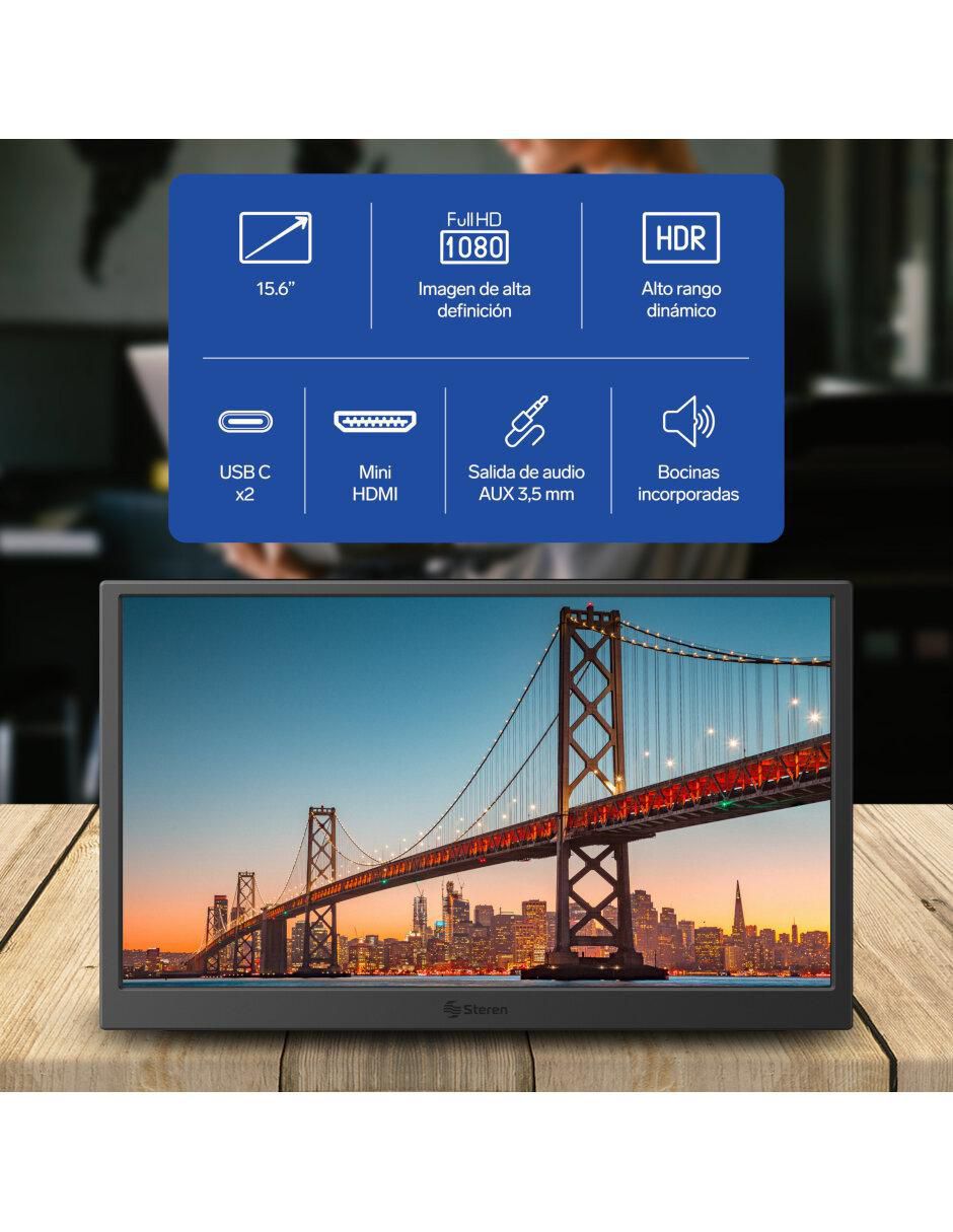 Monitor portátil standard full HD 15.6 pulgadas DIS-116 3