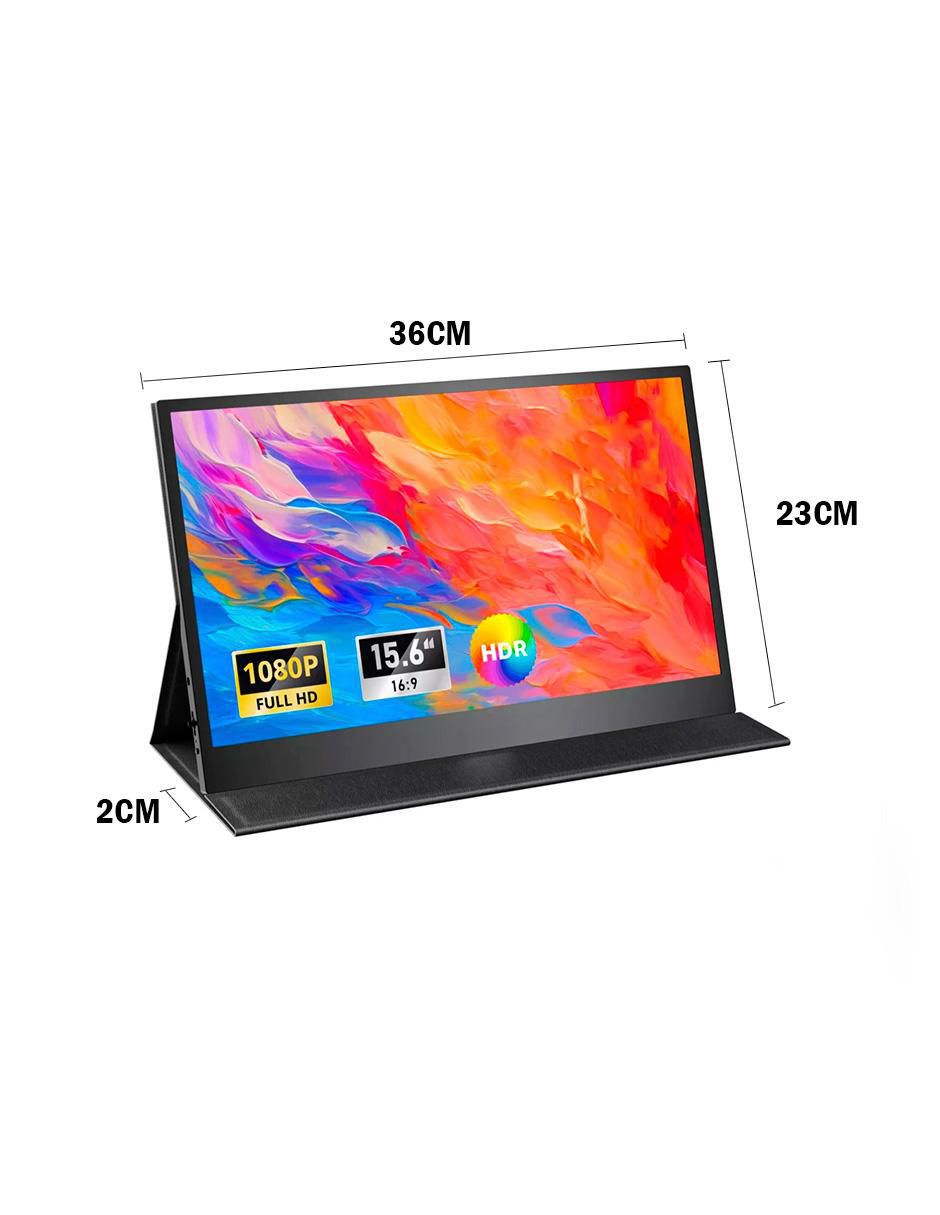 Monitor portátil standard full HD 15.6 pulgadas PTM15 8
