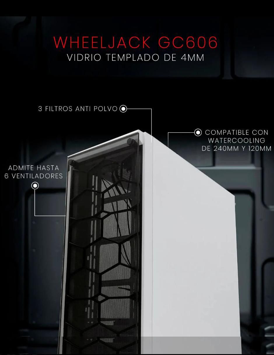 Gabinete Case Wheeljack blanco 4