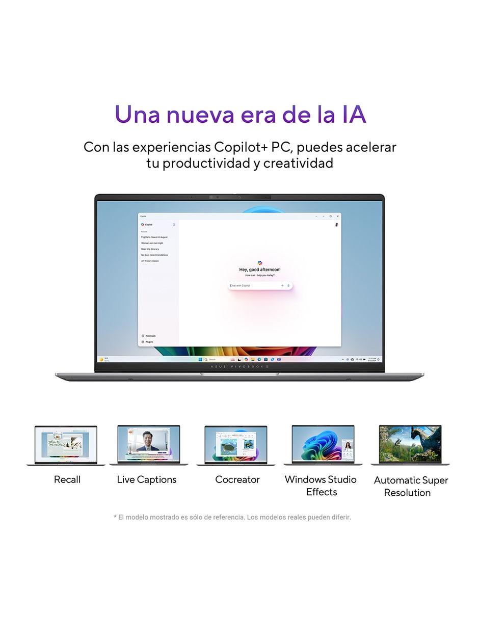 Laptop thin & light Vivobook S 15 OLED 15.6 pulgadas 3K Qualcomm Adreno 16 GB RAM 512 GB SSD 6