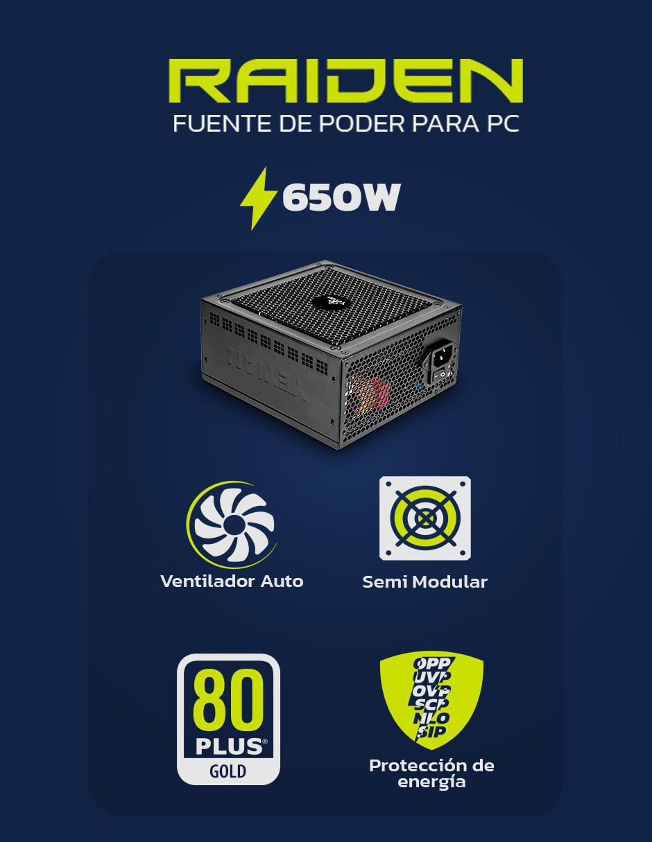 Fuente de poder YFG-65002-01_650W_GOLD 7