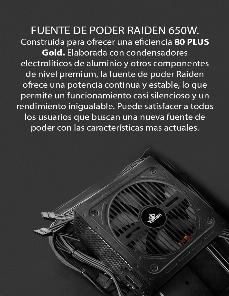 Fuente de poder YFG-65002-01_650W_GOLD 8