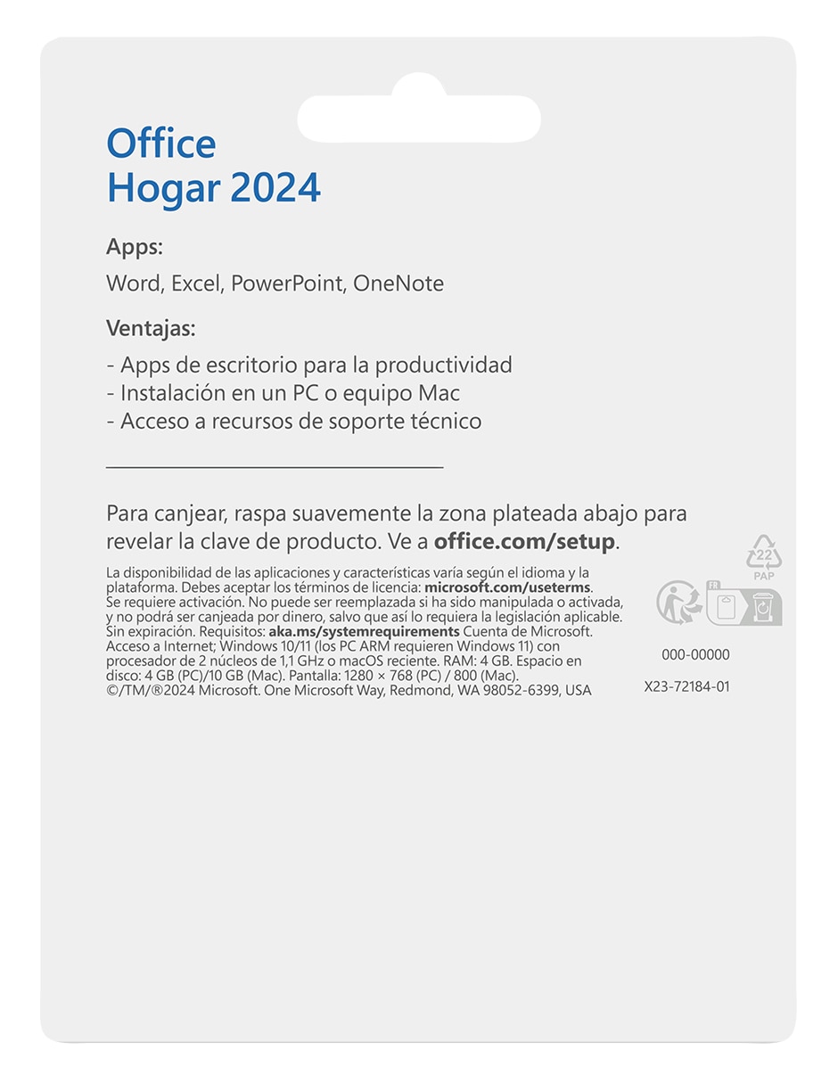 Office Hogar y Estudiante 2024 Escolar y trabajo para 1 usuario 6