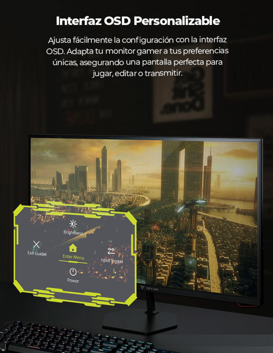 Monitor gamer standard full HD 27 pulgadas 180HzAvanceYMF-IPF27G1 11