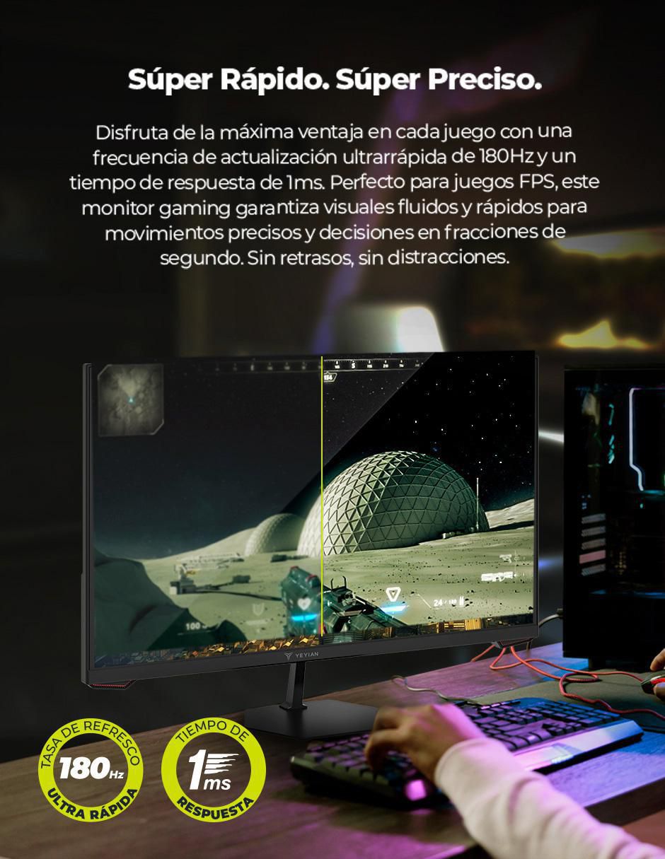 Monitor gamer standard full HD 27 pulgadas 180HzAvanceYMF-IPF27G1 8