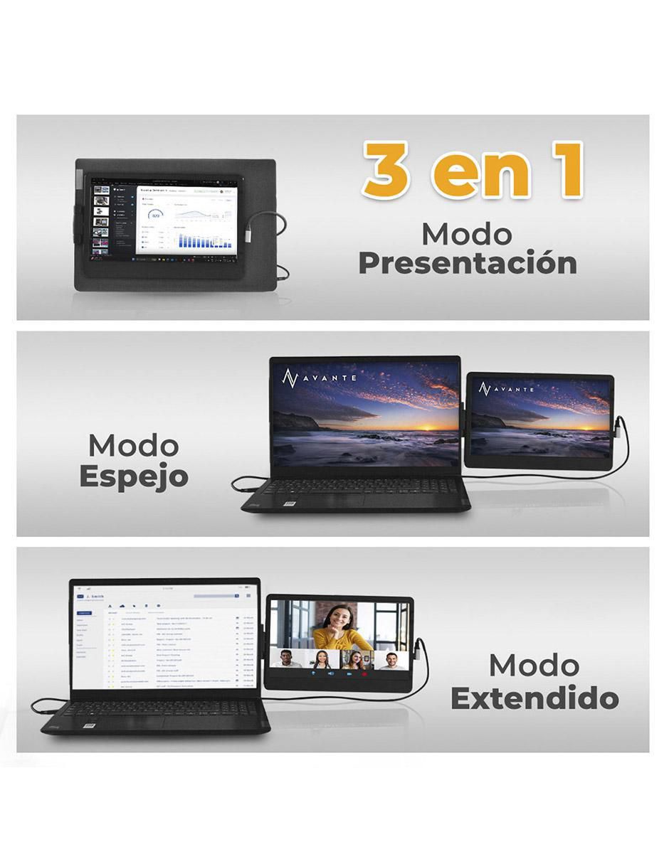 Monitor portátil standard HD 12 pulgadas SIDEWING 4