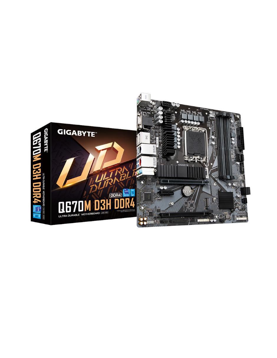 Tarjeta madre Q670M D3H DDR4 con procesador Intel Tarjeta madre Q670M D3H DDR4 con procesador Intel